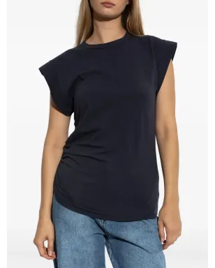 Officine Generale ギャザー入りコットンTシャツ - サムネイル3