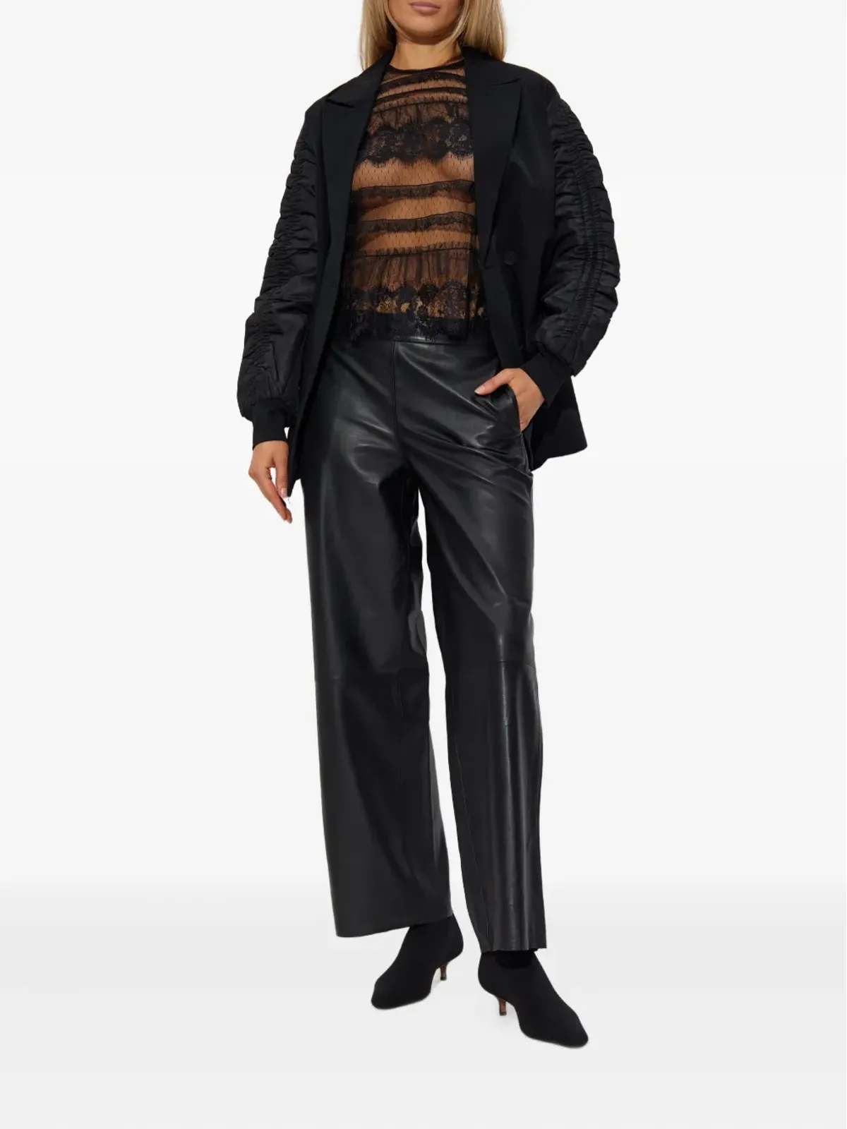 AllSaints ロラピーコート（ブラック） - 画像2