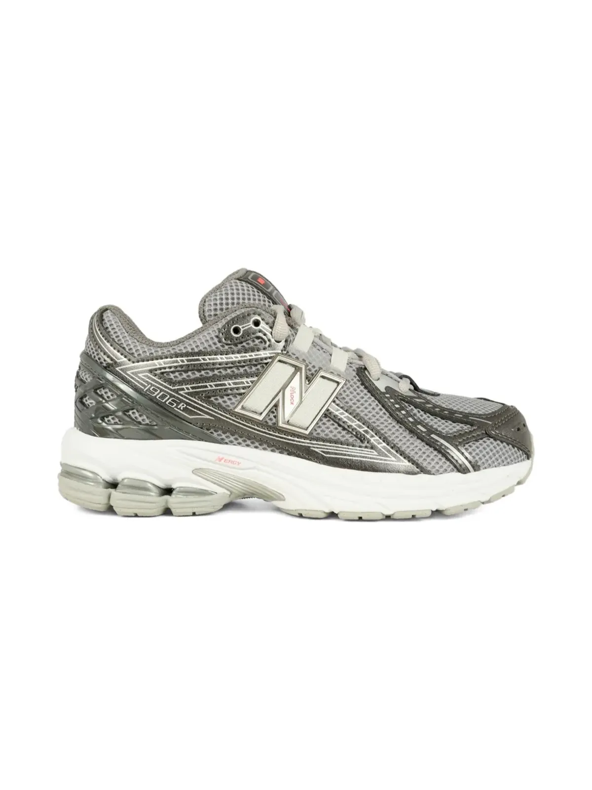New Balance Kids 1906 lace up sneakers - Grey - 画像2