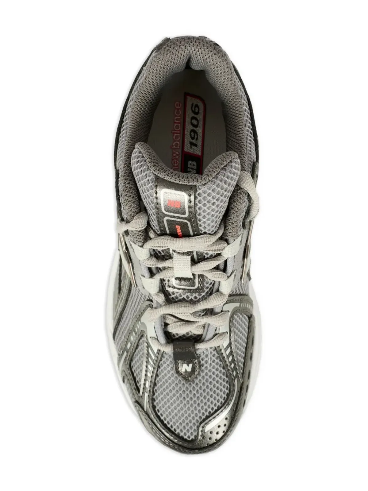 New Balance Kids 1906 lace up sneakers - Grey - 画像4