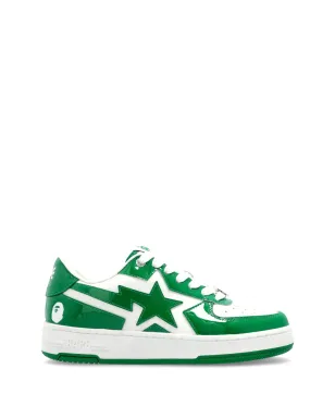 A BATHING APE® 星柄パネルレザースニーカー - サムネイル1