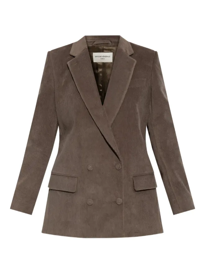 Officine Generale Officine Generale ダブルブレスト コーデュロイ ブレザーの商品画像