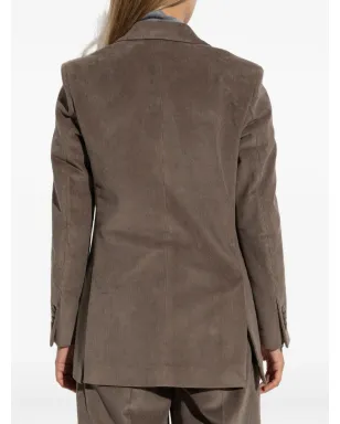 Officine Generale ダブルブレスト コーデュロイ ブレザー - サムネイル4