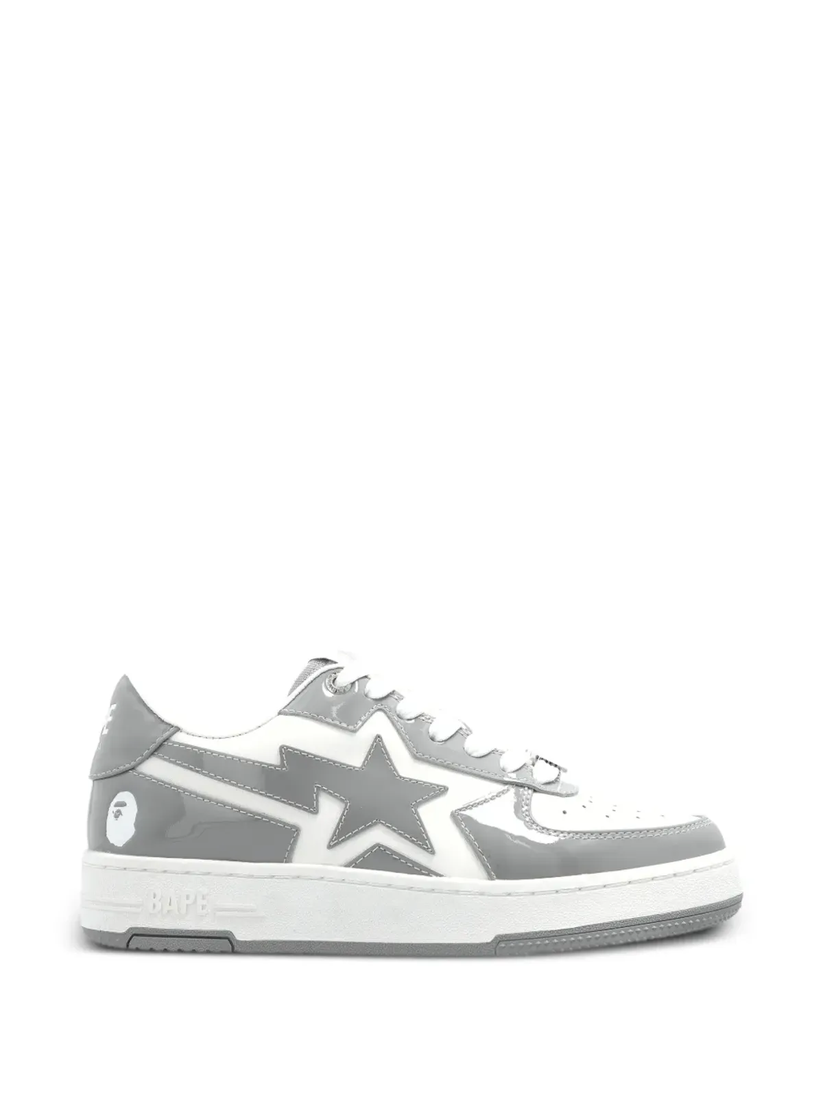 A BATHING APE® スターアップリケ レザー スニーカー - 画像1