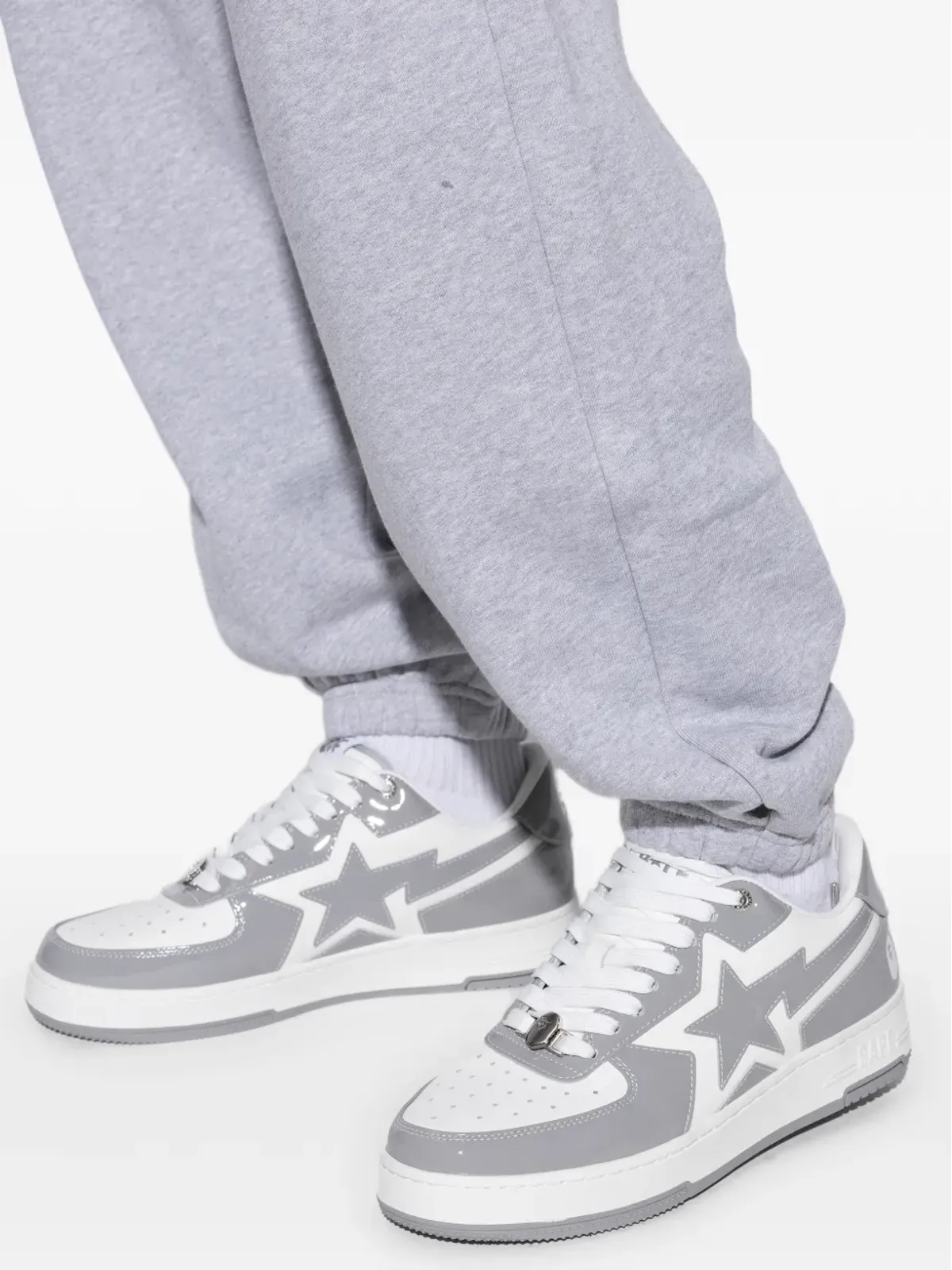 A BATHING APE® スターアップリケ レザー スニーカー - 画像5