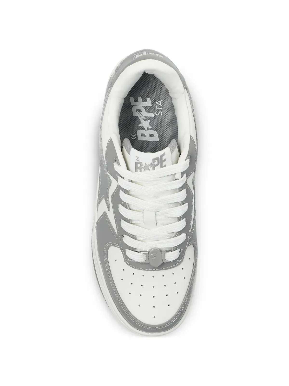 A BATHING APE® スターアップリケ レザー スニーカー - 画像4