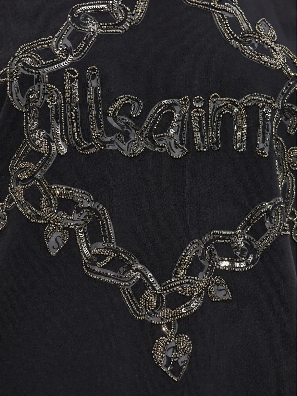 AllSaints ドリップTシャツ ブラック - 画像5