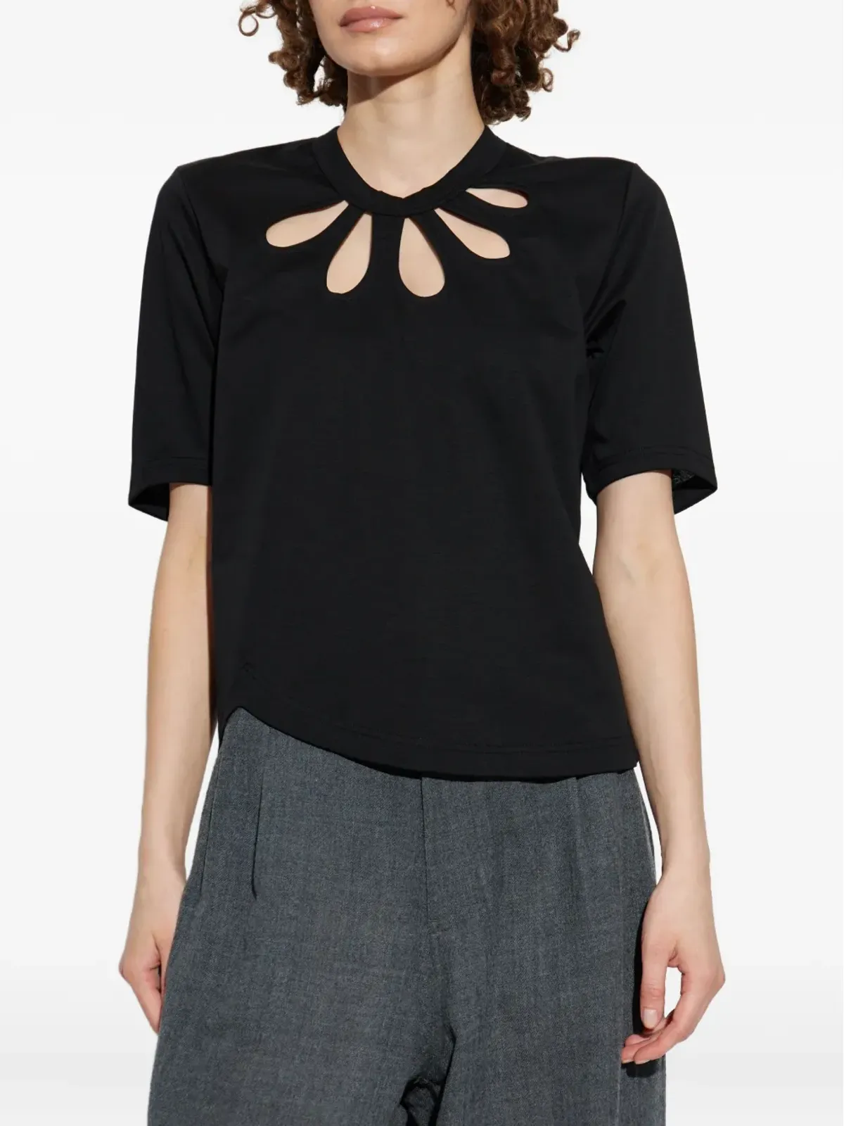Noir Kei Ninomiya カットアウトTシャツ - 画像3