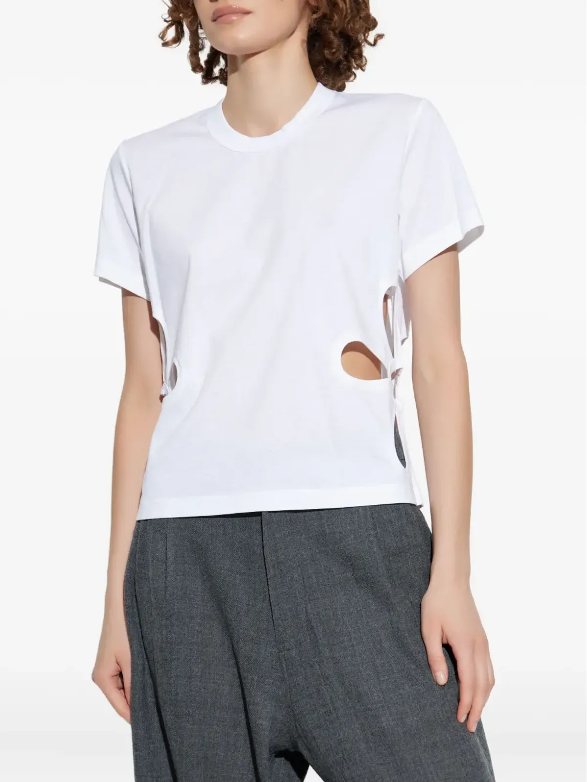 Noir Kei Ninomiya 花柄カットアウトTシャツ - 画像3