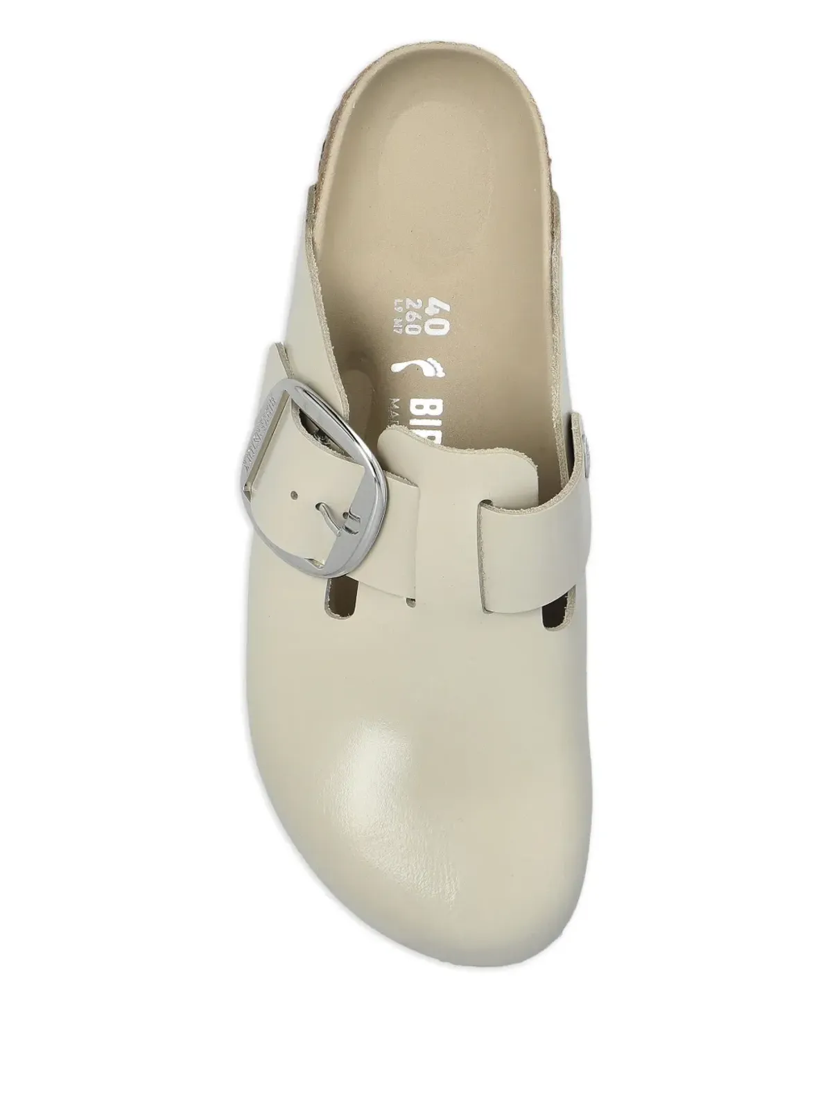 Birkenstock ボストン ビッグバックル レザー クロッグ - 画像3