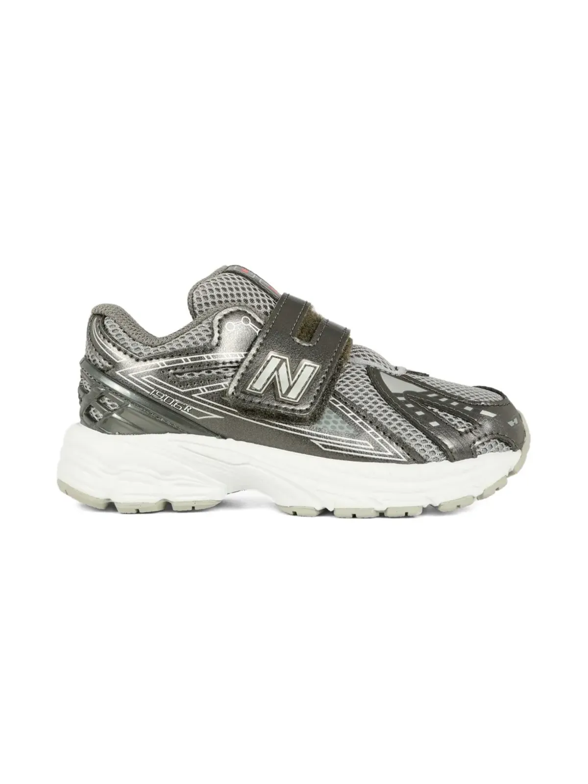 New Balance Kids strap detail mesh sneakers - Grey - 画像2