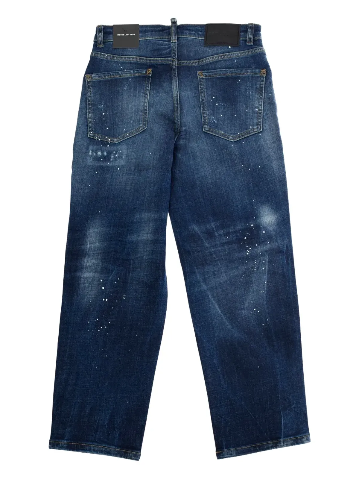 DSQUARED2 KIDS ペイントスプラッター ダメージ加工デニムジーンズ - ブルー - 画像2