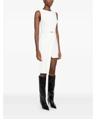 Elisabetta Franchi ウェストディテール アシンメトリック パーティドレス - サムネイル3