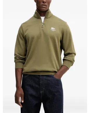 Lacoste ハーフジップ ロゴ セーター - サムネイル1