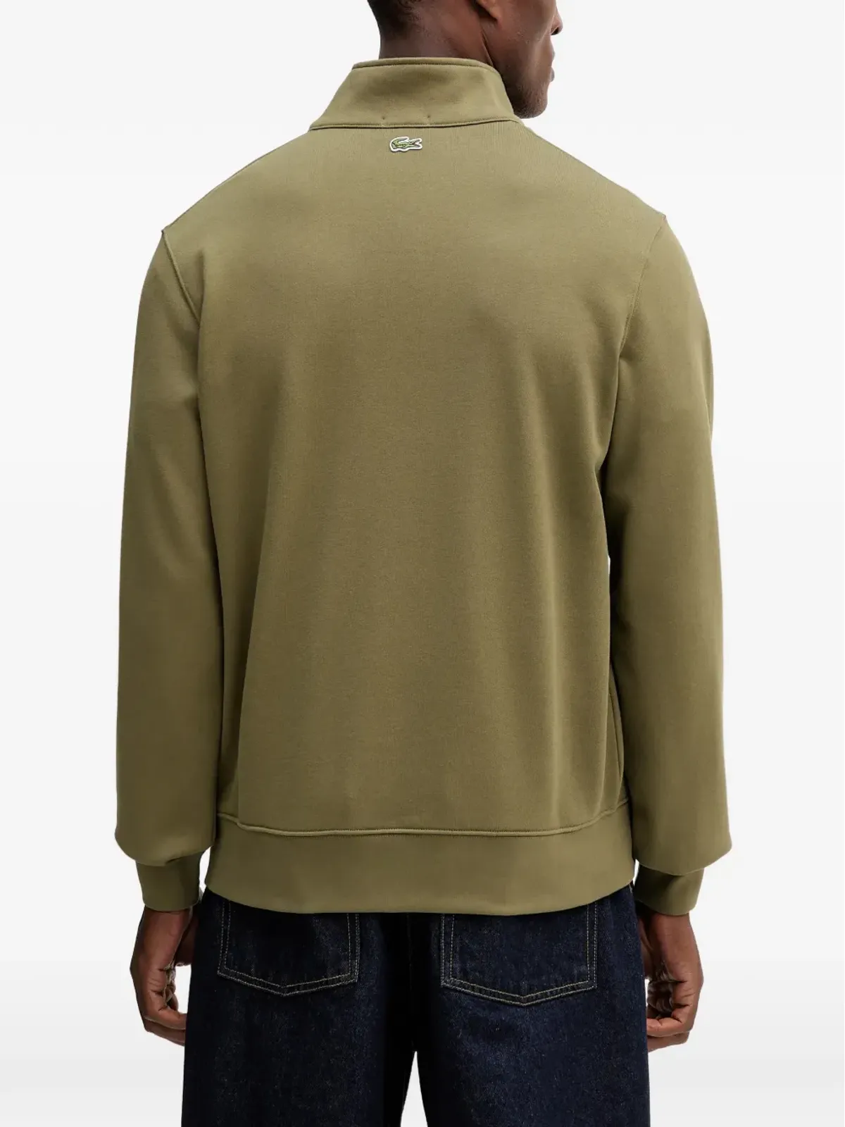 Lacoste ハーフジップ ロゴ セーター - 画像3
