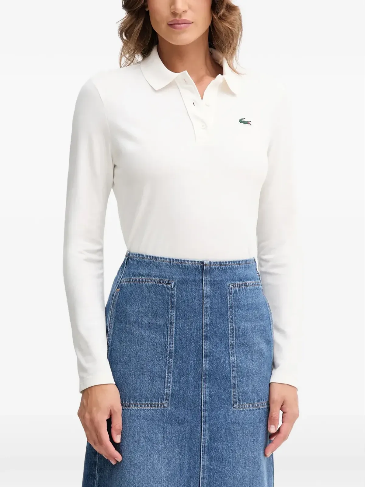 Lacoste ロングスリーブポロシャツ - 画像1