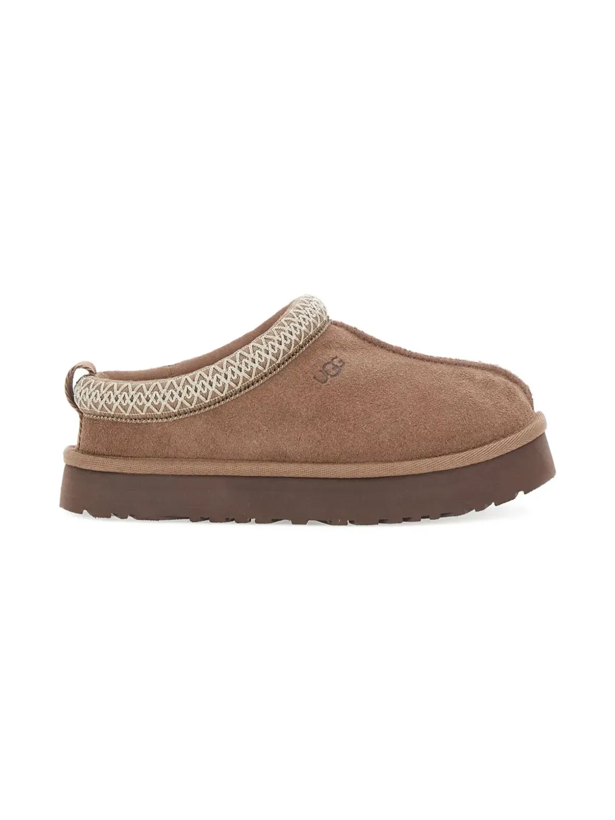 UGG Kids Tazz braided-trim slippers - 画像2