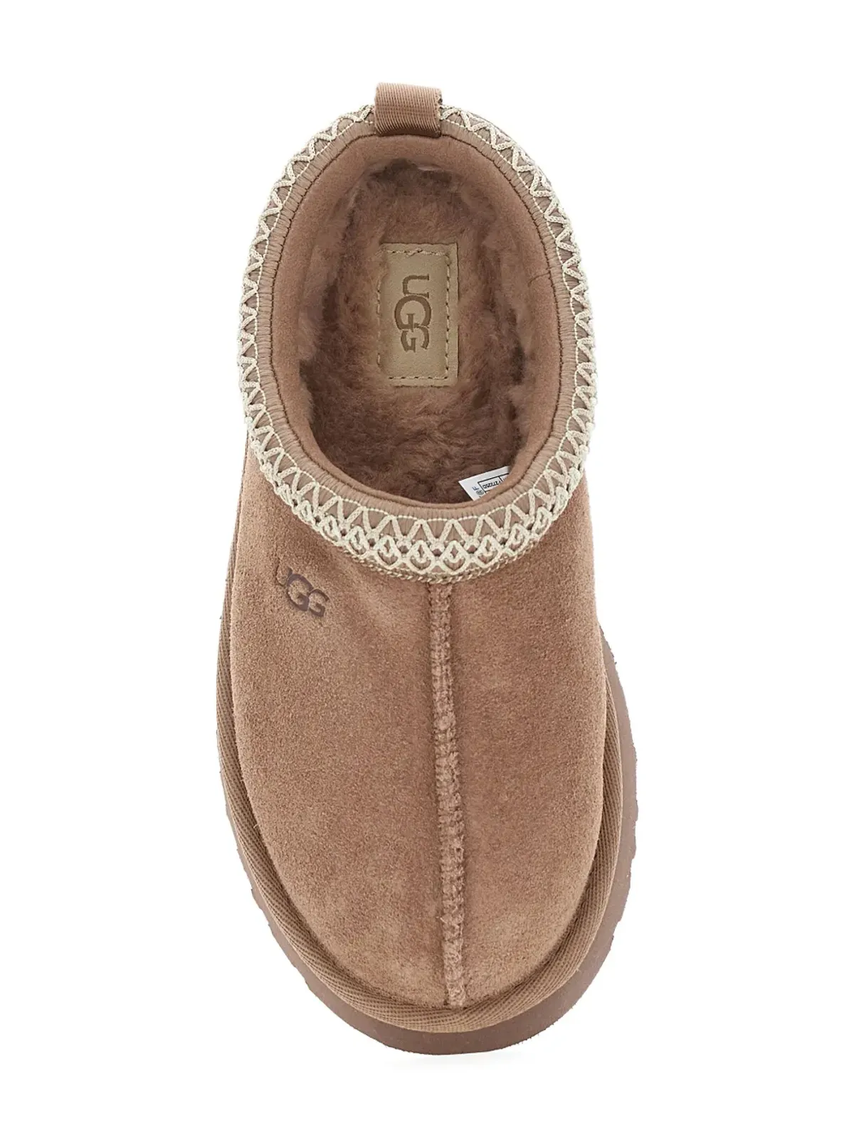 UGG Kids Tazz braided-trim slippers - 画像4