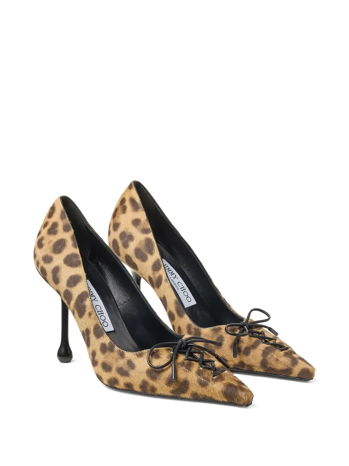 Jimmy Choo Scarlett leopard-print レースアップパンプス - ブラウン - 画像2
