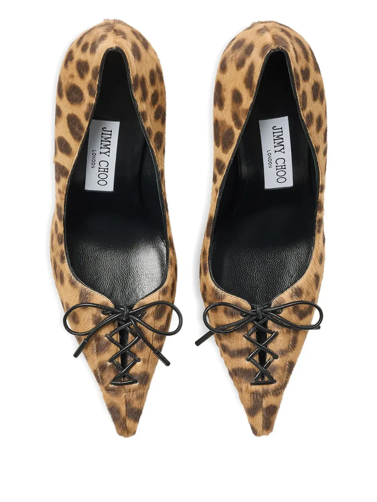 Jimmy Choo Scarlett leopard-print レースアップパンプス - ブラウン - 画像3