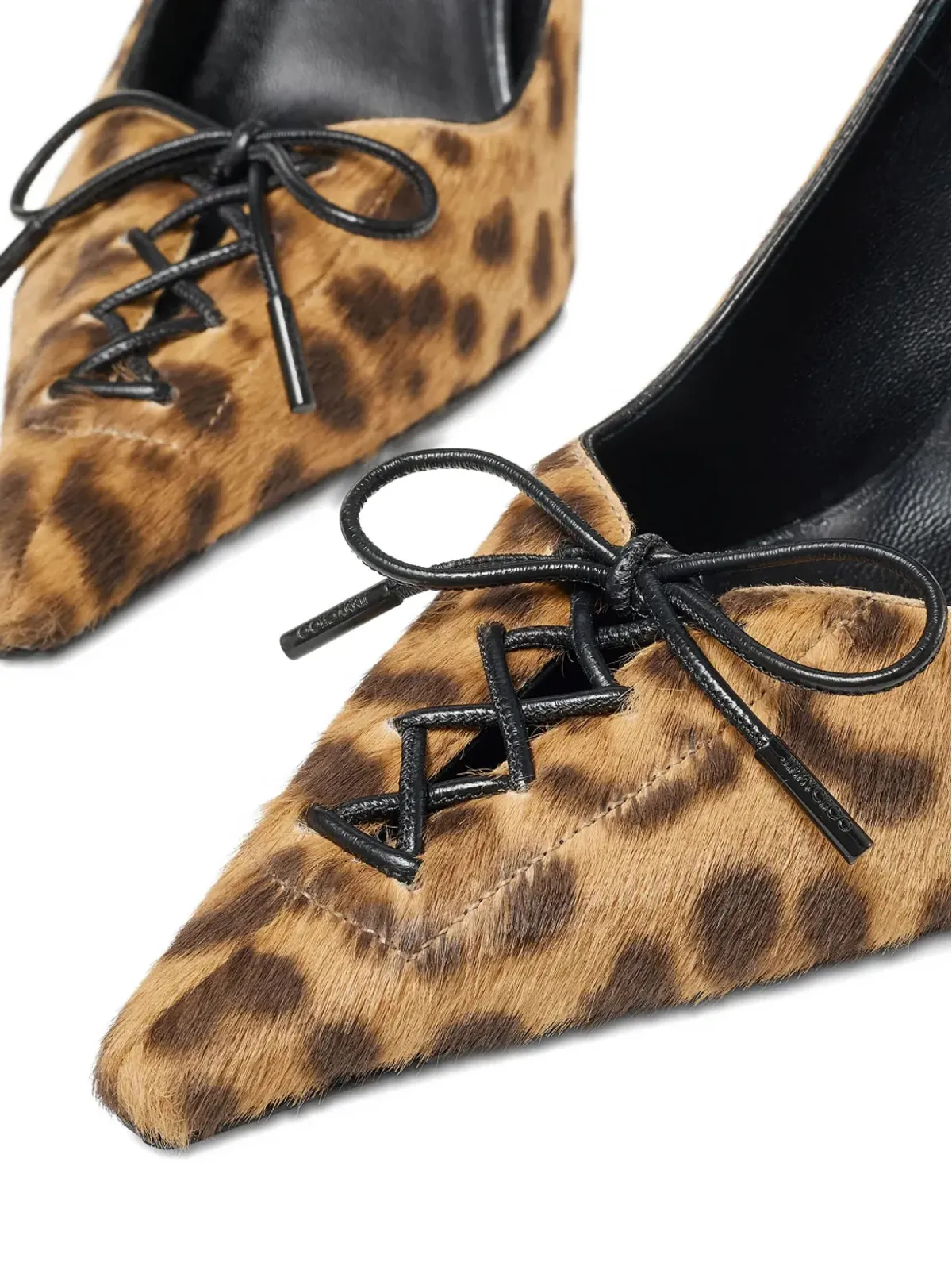 Jimmy Choo Scarlett leopard-print レースアップパンプス - ブラウン - 画像4
