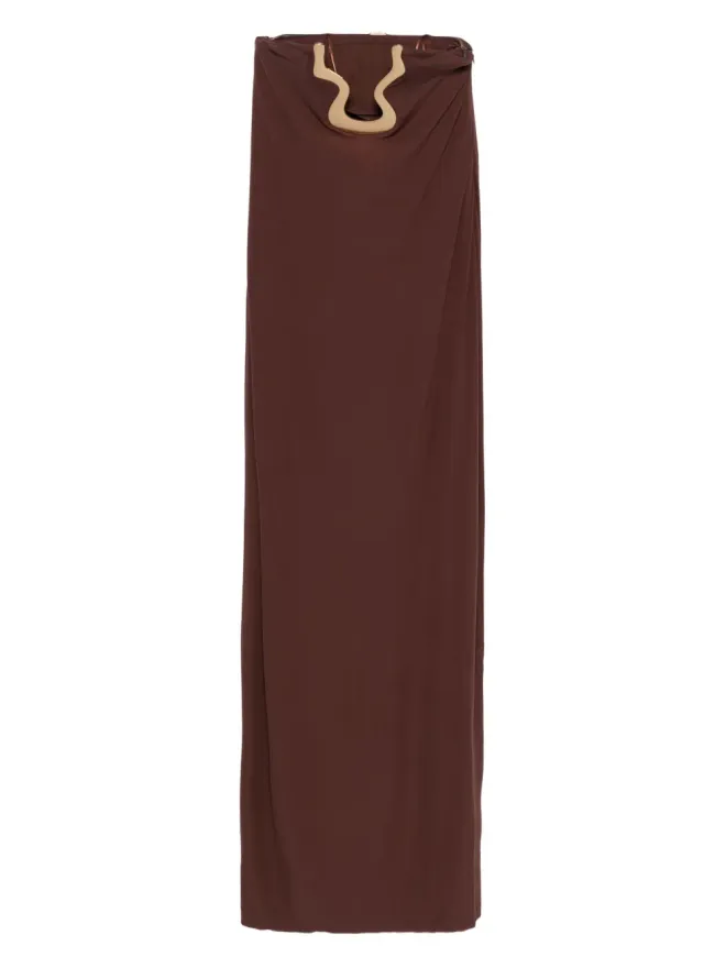 Cult Gaia Cult Gaia アプリル カットアウト マキシドレス - ブラウンの商品画像