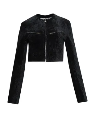 Alexander Wang ベルベット風クロップドジャケット - サムネイル1