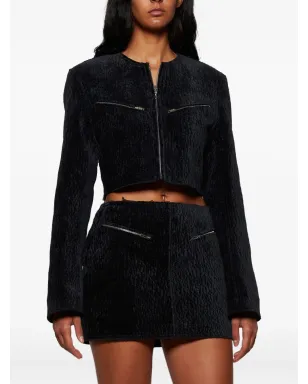 Alexander Wang ベルベット風クロップドジャケット - サムネイル3