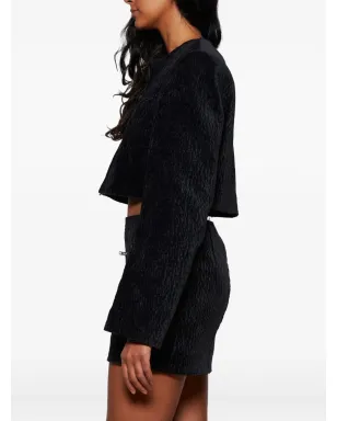 Alexander Wang ベルベット風クロップドジャケット - サムネイル4