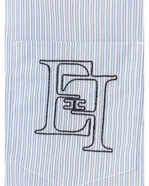 Elisabetta Franchi La Mia Bambina ストライプ刺繍シャツ - サムネイル3