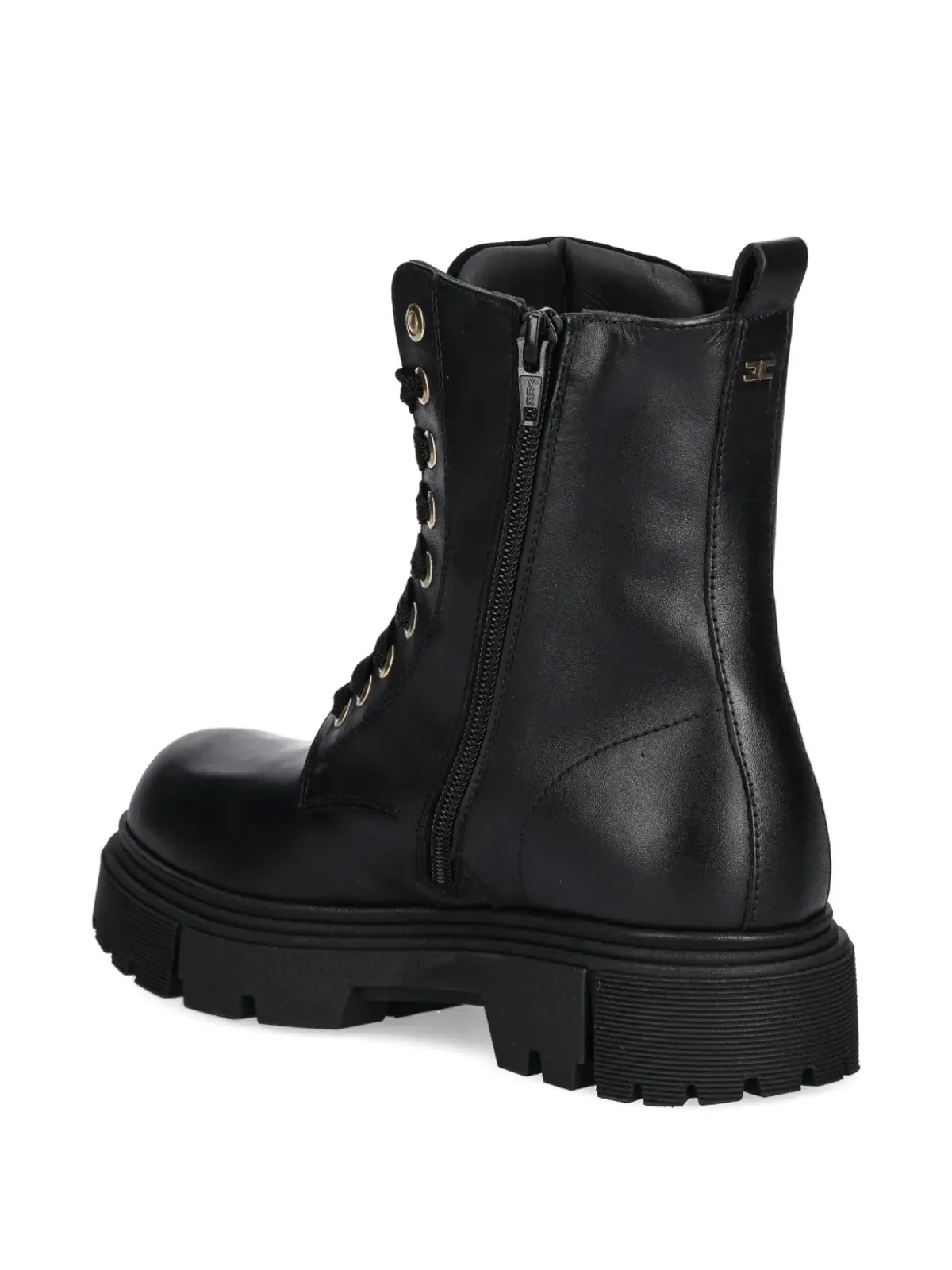 Elisabetta Franchi La Mia Bambina アイレットディテール レースアップ ブーツ - 画像3