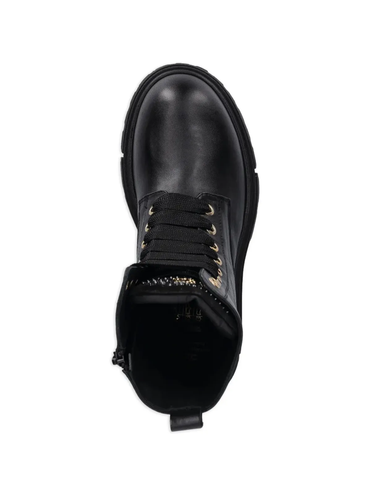 Elisabetta Franchi La Mia Bambina アイレットディテール レースアップ ブーツ - 画像4