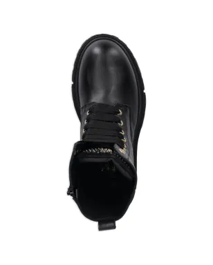 Elisabetta Franchi La Mia Bambina アイレットディテール レースアップ ブーツ - サムネイル4