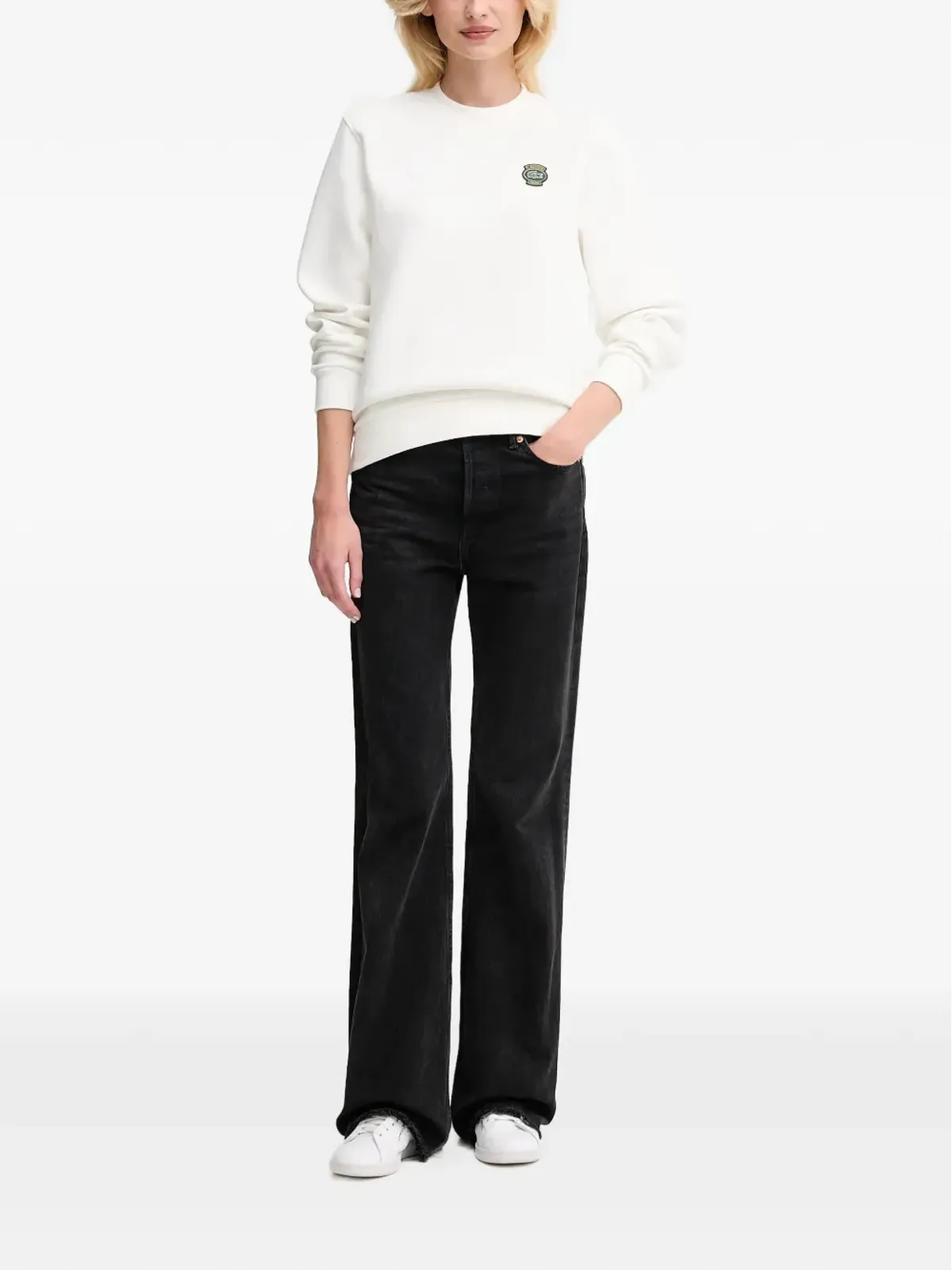 Lacoste ロゴパッチ スウェットシャツ - 画像2