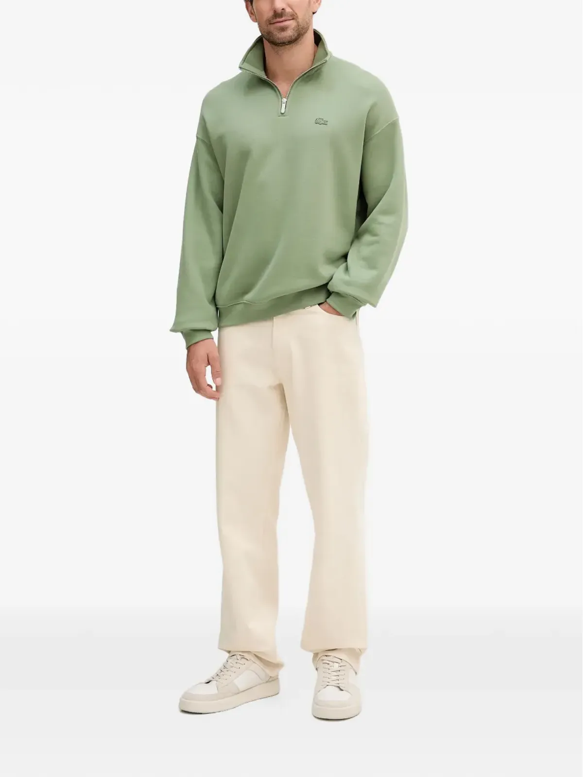 Lacoste ジップアップスウェット - 画像2