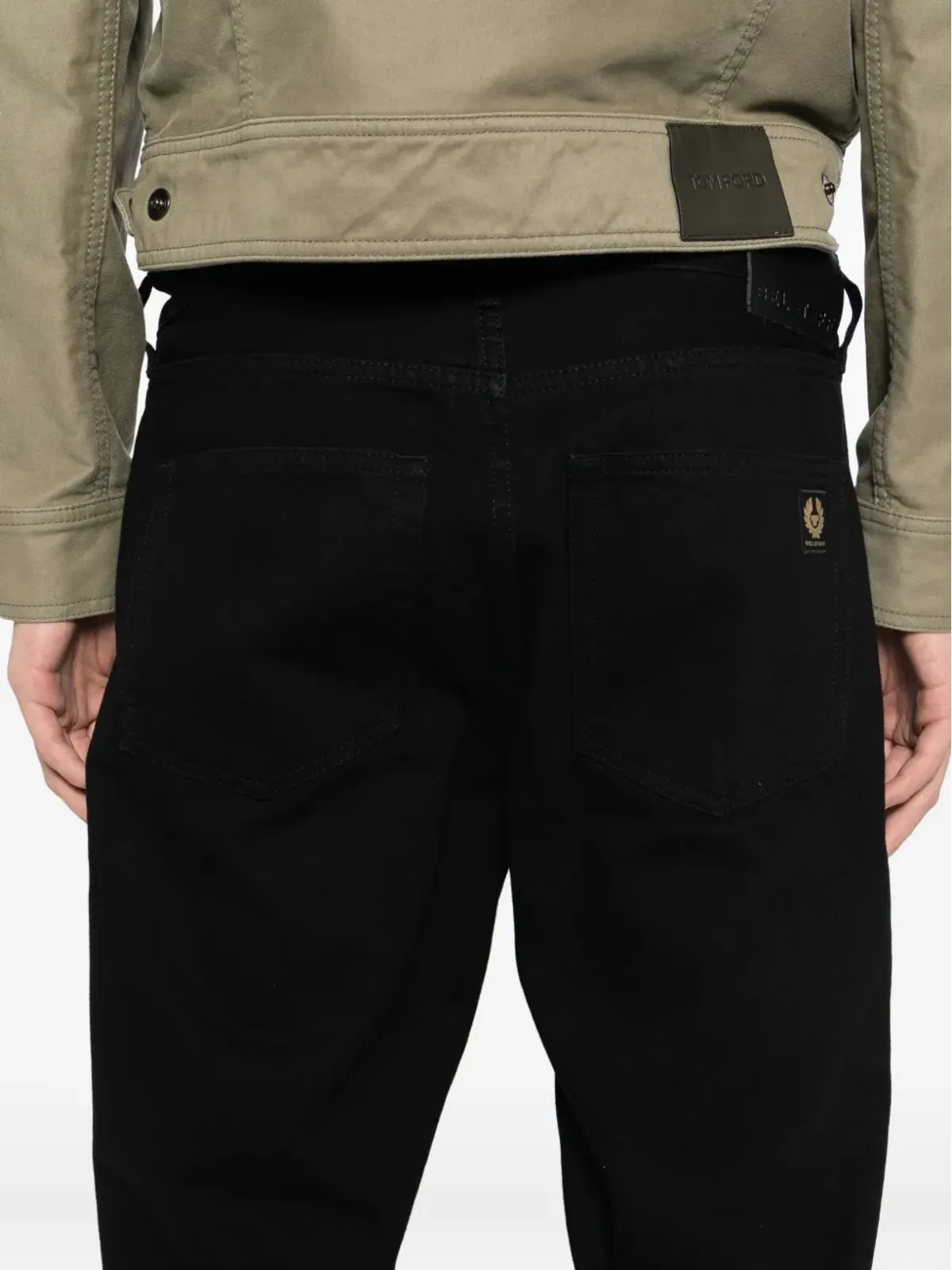 Belstaff B69ストレートレッグジーンズ ブラック - 画像5
