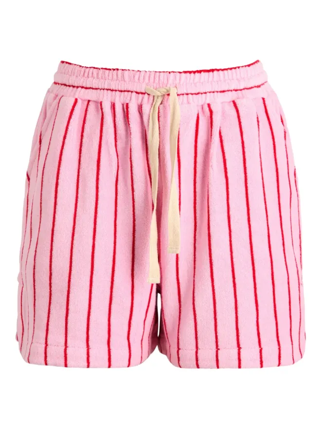 BONGUSTA BONGUSTA Naram striped drawstring shorts - Pinkの商品画像