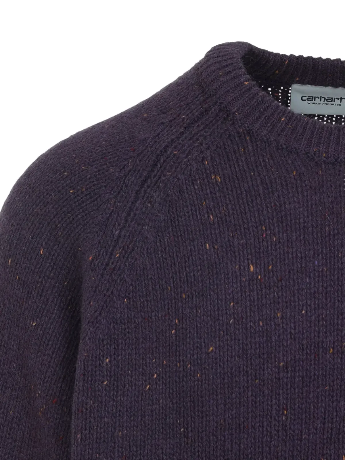 Carhartt WIP パープル スペックルド ラグラン セーター - 画像4