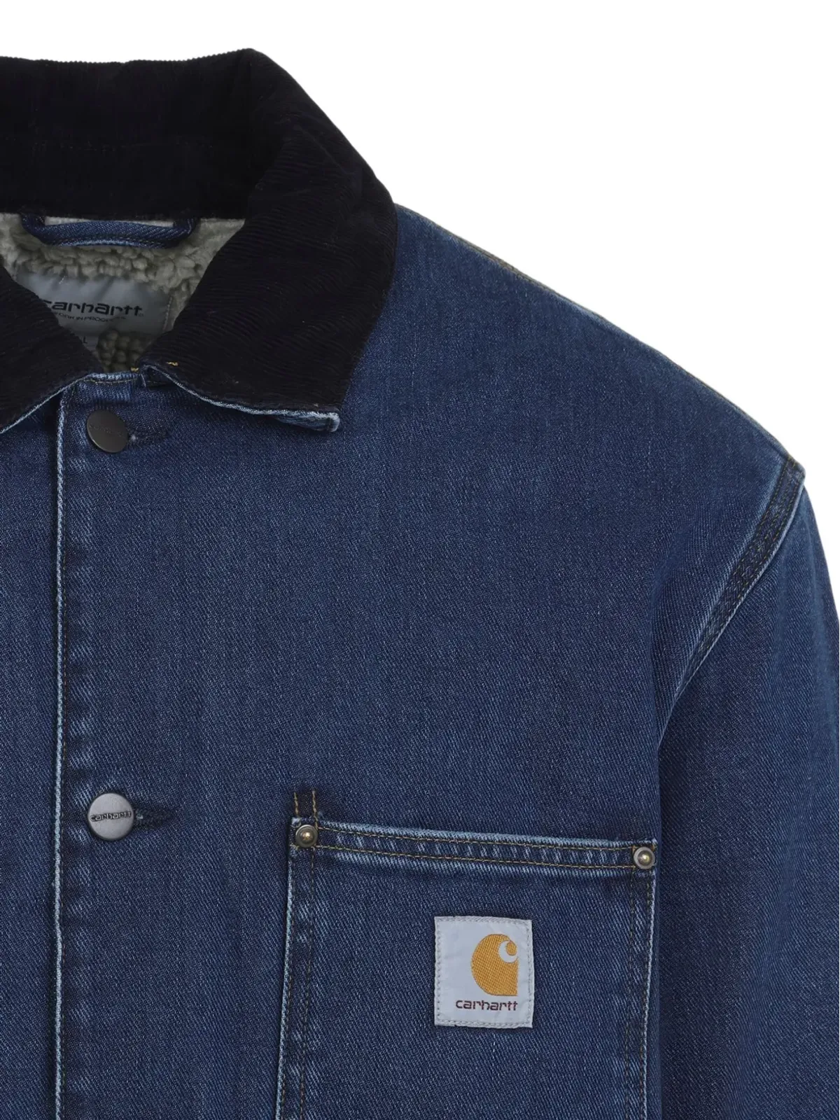 Carhartt WIP OG Chore コーデュロイ襟 デニムジャケット - 画像4