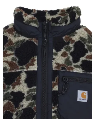 Carhartt WIP プリンティス ライナー カモフラージュ柄 フリースジャケット ブラック - サムネイル3