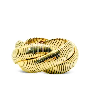 Jennifer Gibson Jewellery 1980s omega triple twist bangle - Gold - サムネイル5