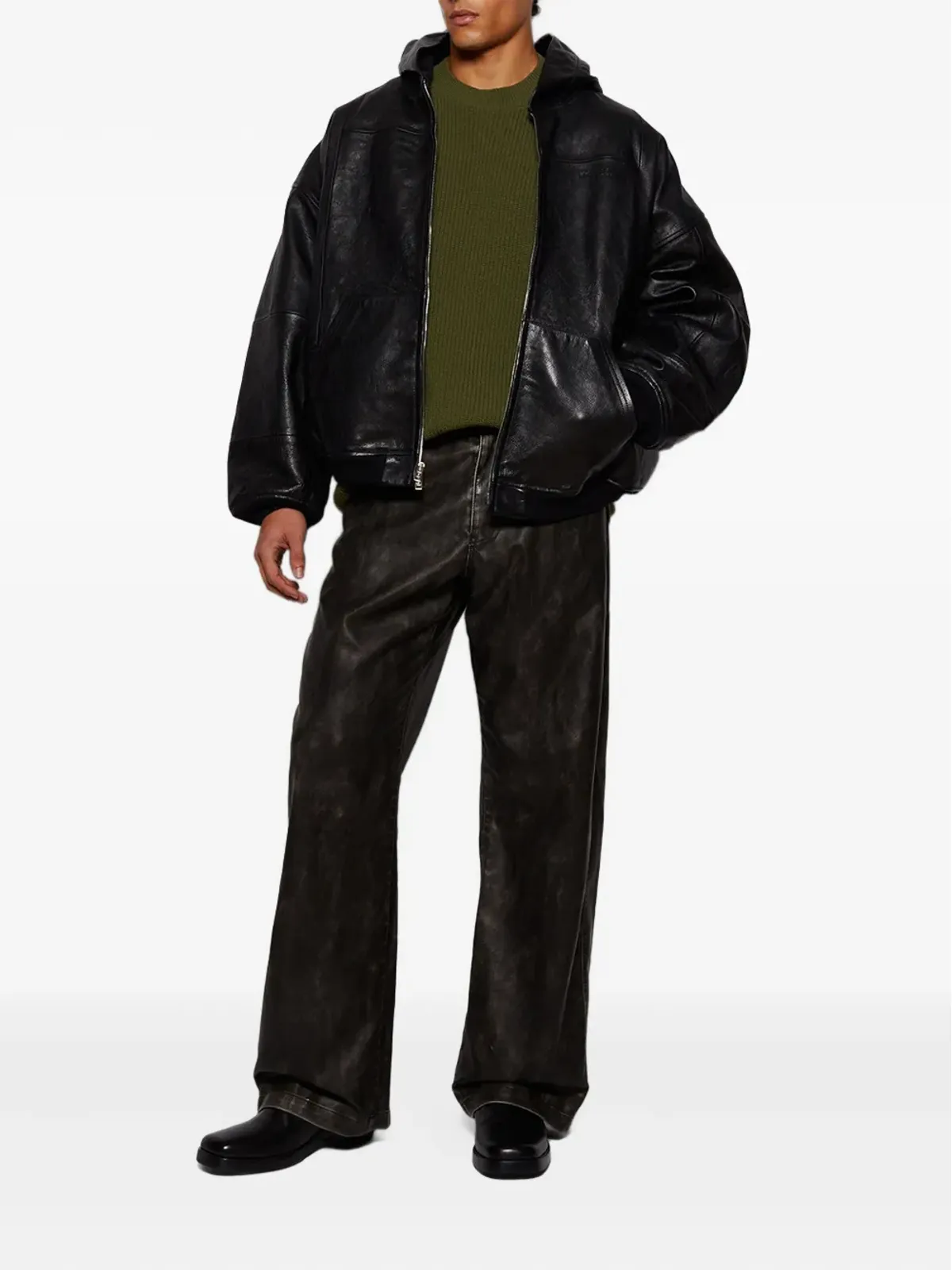 Alexander Wang パッチワーク フーデッドジャケット - 画像2