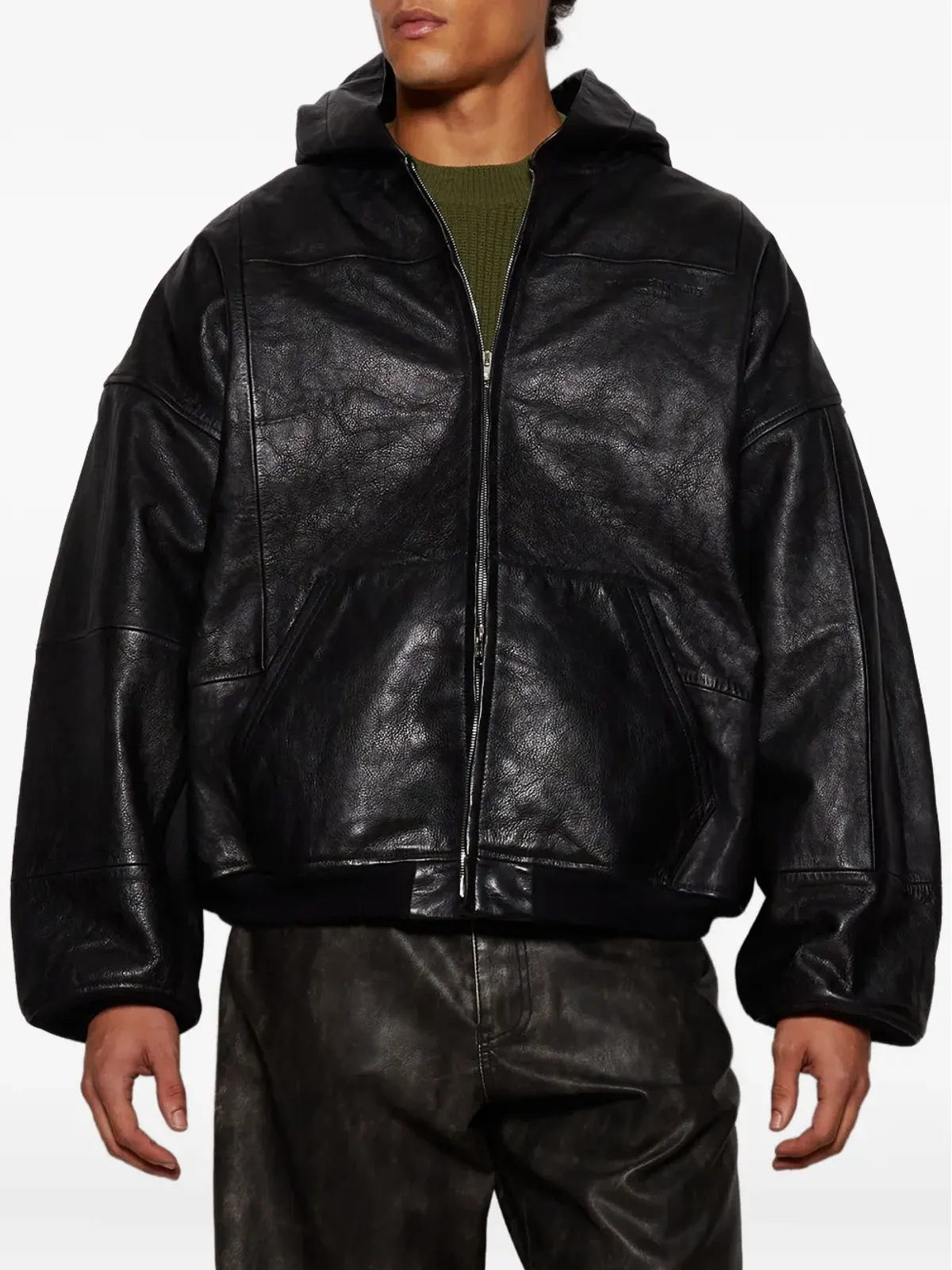 Alexander Wang パッチワーク フーデッドジャケット - 画像3