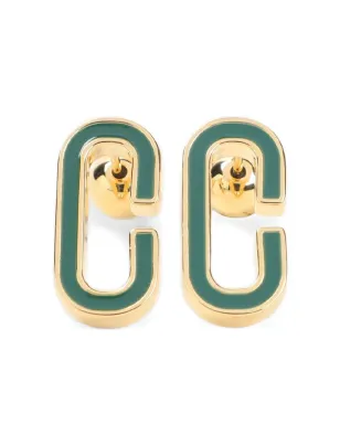Casablanca C字型ドロップピアス - ゴールド - サムネイル1
