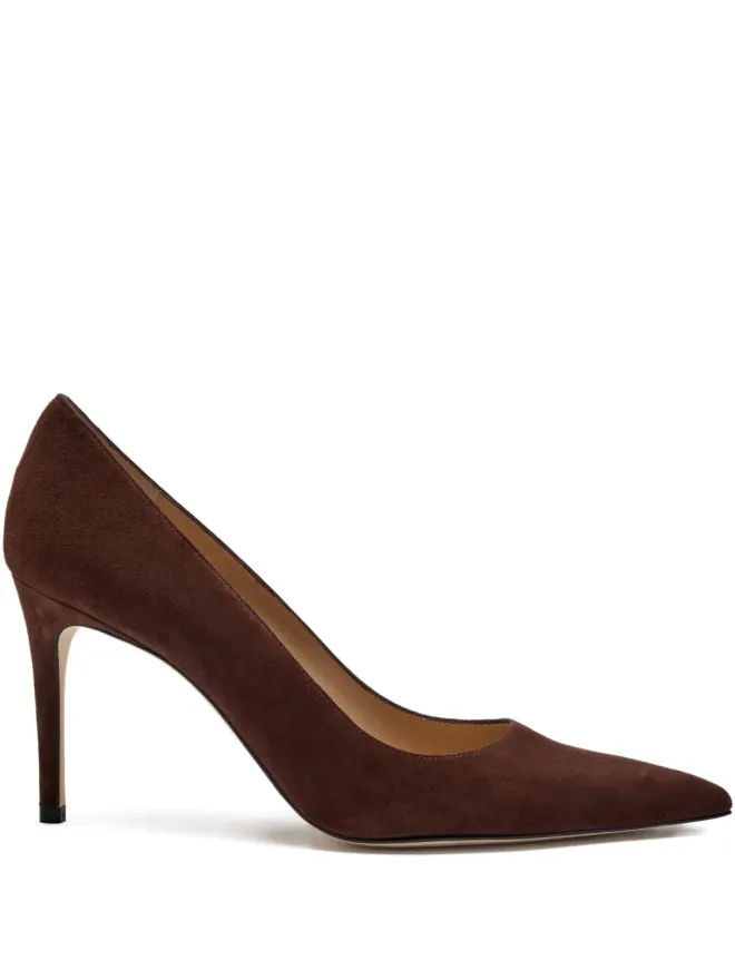 Stuart Weitzman Stuart Weitzman ブラウンのパワースエードパンプスの商品画像