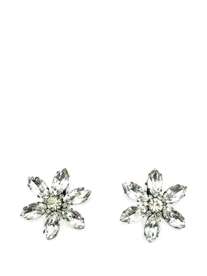 Jennifer Gibson Jewellery Jennifer Gibson Jewellery 1980年代 ナヴェット クリスタル フラワー ピアスの商品画像