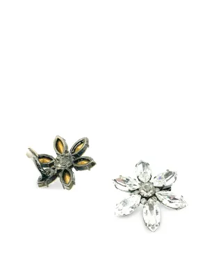 Jennifer Gibson Jewellery 1980年代 ナヴェット クリスタル フラワー ピアス - サムネイル3