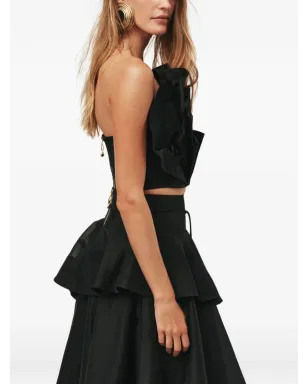 Aje Selestia ruffled top - Black - サムネイル4