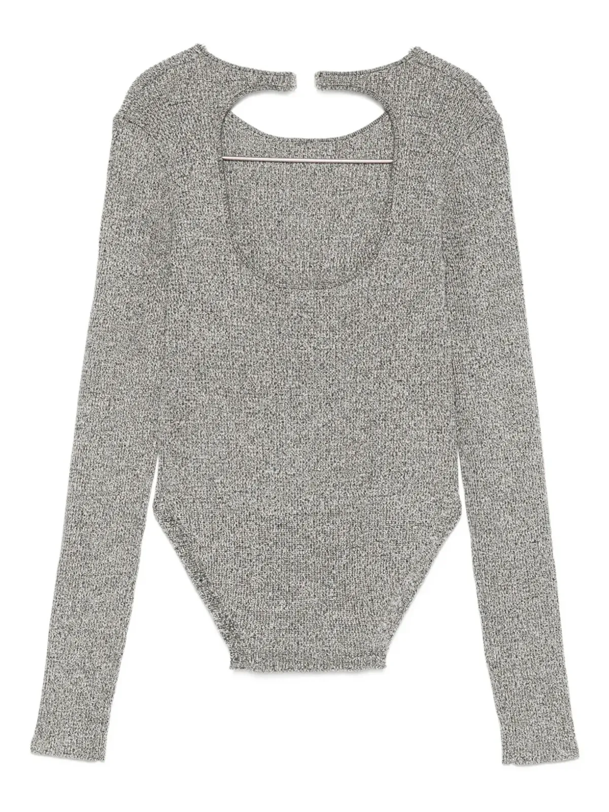 Patrizia Pepe カットアウトニットボディスーツ - Silver - 画像2