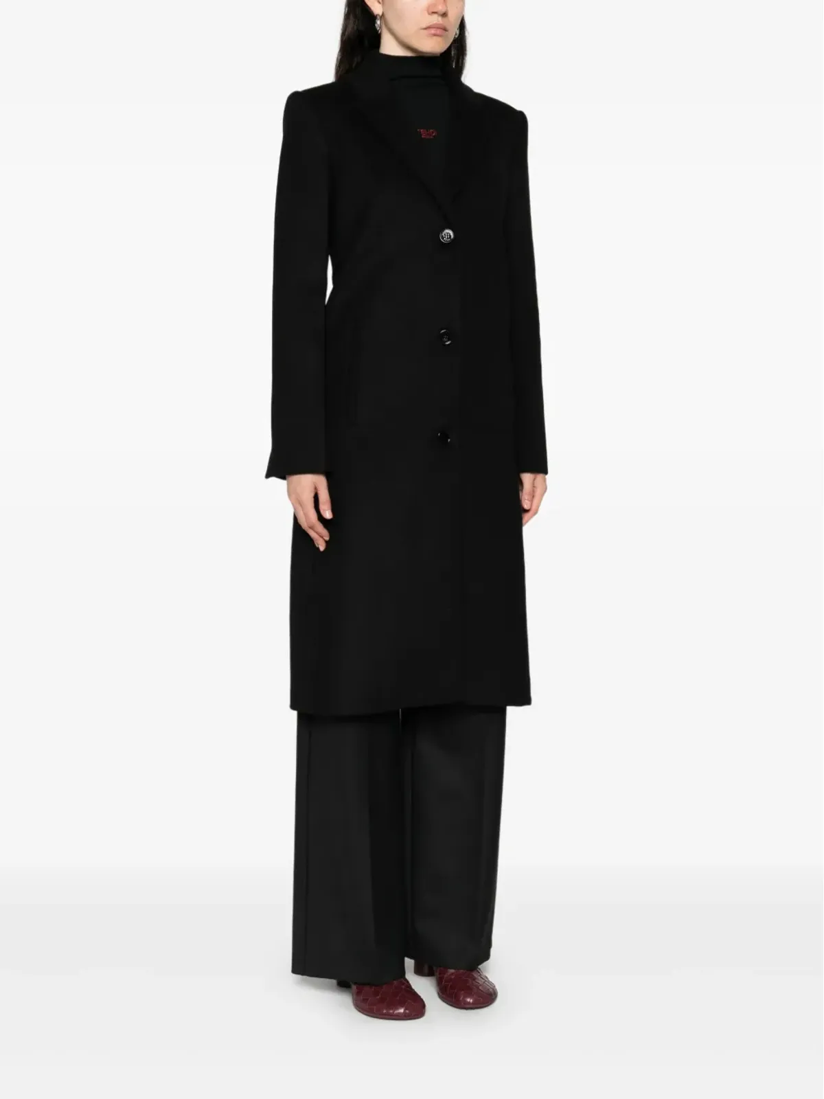 Patrizia Pepe ウール混紡 シングルブレストコート - 画像3